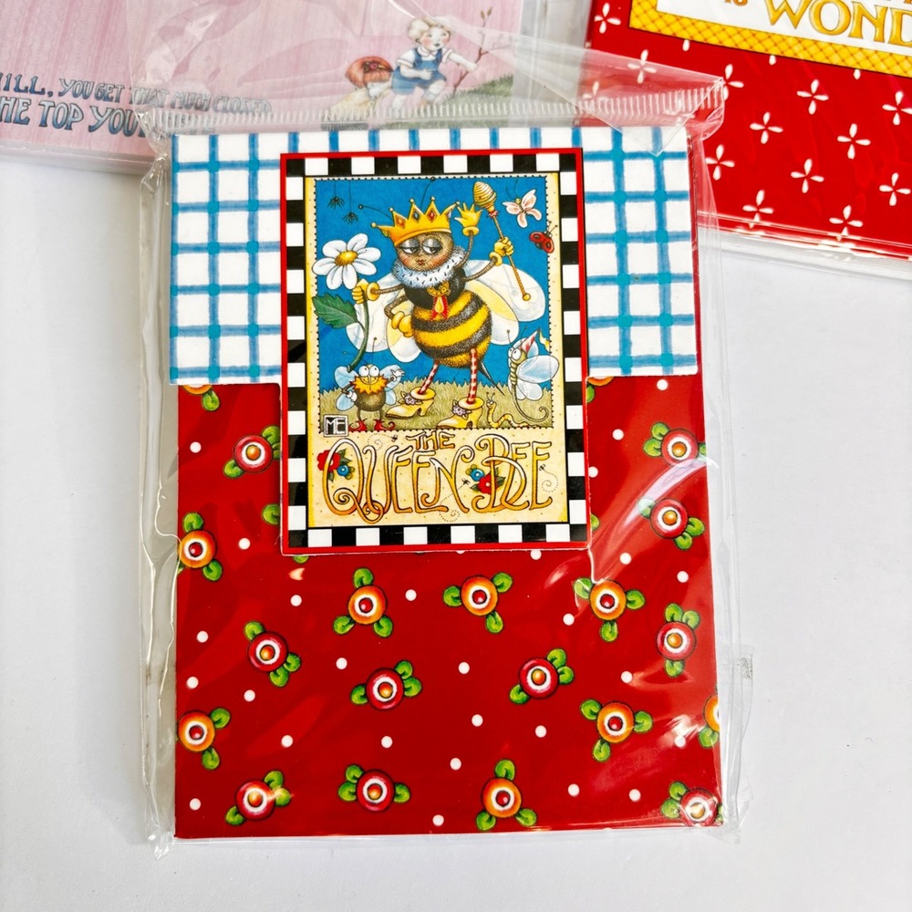 Mary Engelbreit Stationery Lot Note Cards Magnetic Notepad Sticky Notes Magnet - Picture 6 of 8